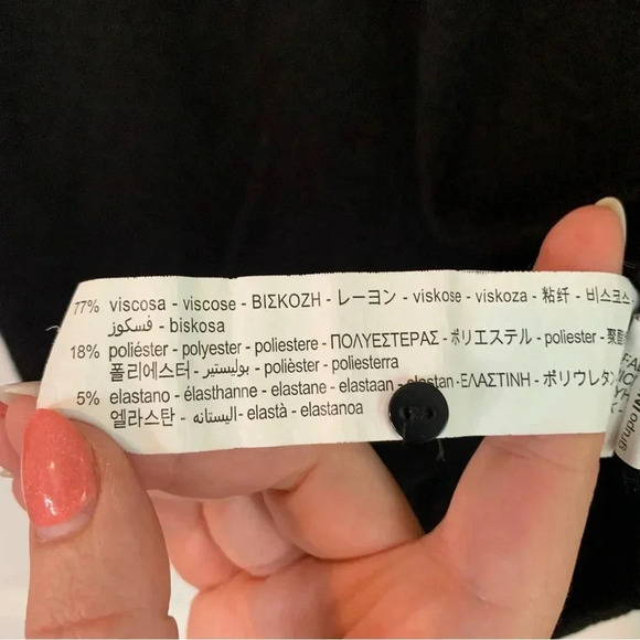 Zara Black Short Sleeve Cropped Polo Shirt, size S - Picture 5 of 7